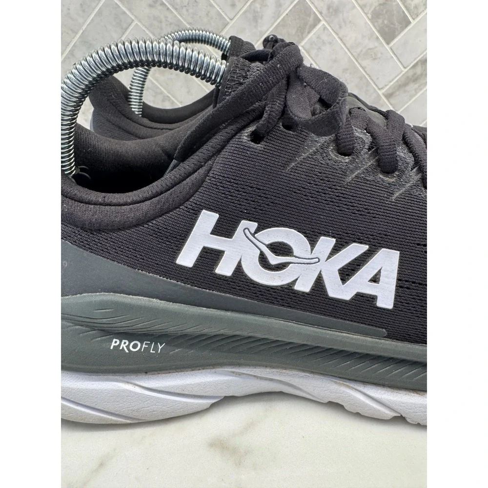 Hoka One One Mach 4 Running Shoes Mens 9.5 D 9.5D Black Profly Athletic Sneakers